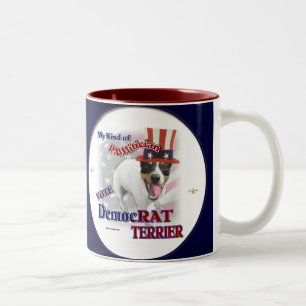 RAT TERRIER Gifts Tweekleurige Koffiemok