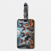 Rat Terrier Halloween Spoken  Bagagelabel (Achterkant verticaal)