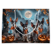 Rat Terrier Halloween Spooky Groot Cadeauzakje (Voorkant)