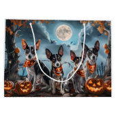 Rat Terrier Halloween Spooky Groot Cadeauzakje (Achterkant)