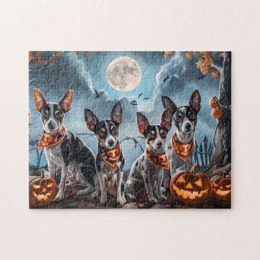 Rat Terrier Halloween Spooky  Legpuzzel (Horizontaal)