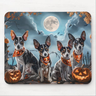 Rat Terrier Halloween Spooky Muismat