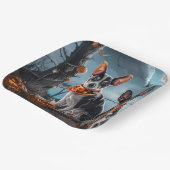 Rat Terrier Halloween Spooky Papieren Bordje (Gebogen)