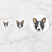 Rat Terrier Hond 3D Geïnspireerd Confetti (Achterkanten)