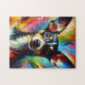 Rat Terrier Hond Acryl Print | Kleurrijk | Levendi Legpuzzel (Horizontaal)
