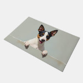 Rat Terrier Hond deurmat Kunst (Schuin)