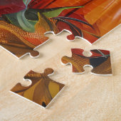 Rat Terrier-hond Herfst Oogst Thanksgiving Legpuzzel (Zijkant)