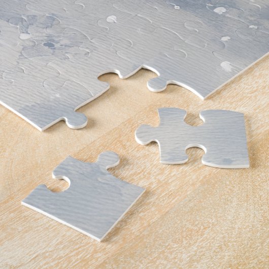 Rat Terrier Hond in Sledge Laat het Sneeuw Kerstmi Legpuzzel (Zijkant)