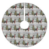 Rat Terrier Hond in Sneeuw Kerstmis Kerstboom Rok (Voorkant)