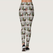Rat Terrier Hond in Sneeuw Kerstmis Leggings (Achterkant)