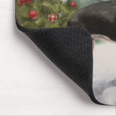 Rat Terrier Hond in Sneeuw Kerstmis Muismat (Hoek)