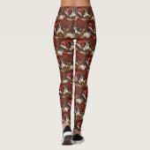 Rat Terrier hond Kerst Feestelijk Leggings (Achterkant)