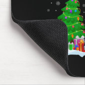 Rat Terrier Hond Kerstboom Lights Funny Xmas D Muismat (Hoek)