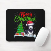 Rat Terrier Hond Kerstboom Lights Funny Xmas D Muismat (Met muis)