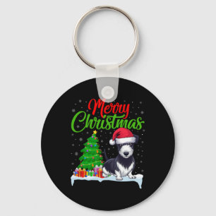 Rat Terrier Hond Kerstboom Lights Funny Xmas D Sleutelhanger