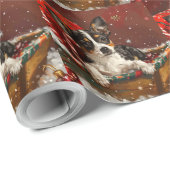 Rat Terrier Hond Kerstfeest Cadeaupapier (Rol Hoek)