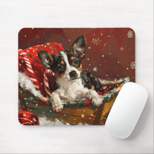 Rat Terrier Hond Kerstfeest Muismat