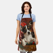 Rat Terrier Hond Kerstfeest Schort (Gedragen)