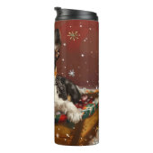 Rat Terrier Hond Kerstfeest Thermosbeker (Geroteerd rechts)