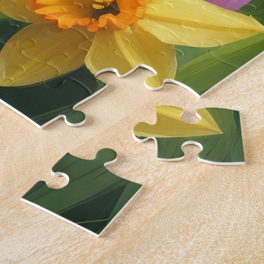 Rat Terrier Hond Spring Bloemen Schilderen Legpuzzel (Zijkant)