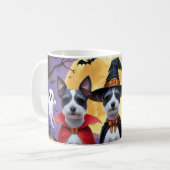 Rat Terrier Honden Pompoen Halloween Grappig Koffiemok (Voorkant links)