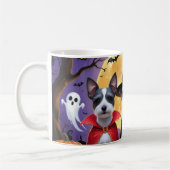 Rat Terrier Honden Pompoen Halloween Grappig Koffiemok (Links)