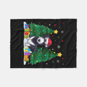 Rat Terrier Hondenliefhebbers Santa Hat Ugly Chris Fleece Deken (Voorkant (Horizontaal))