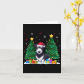 Rat Terrier Hondenliefhebbers Santa Hat Ugly Chris Kaart (Gele Bloem)