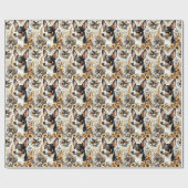  Rat Terrier Illustratie Cadeaupapier (Vlak)
