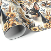  Rat Terrier Illustratie Cadeaupapier (Rol Hoek)