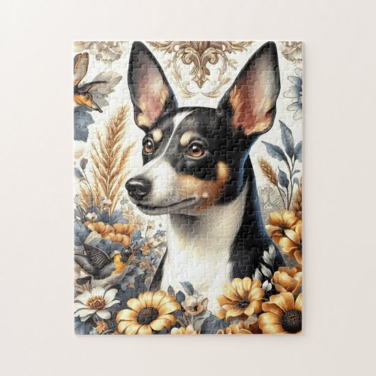  Rat Terrier Illustratie Legpuzzel (Verticaal)