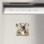 Rat Terrier Illustratie Magneet (Insitu (Vaatwasser))