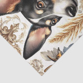 Rat Terrier Illustratie Tissuepapier (Detail)