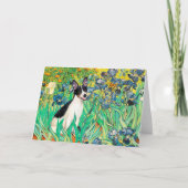 Rat Terrier - Irises Kaart (Voorkant)