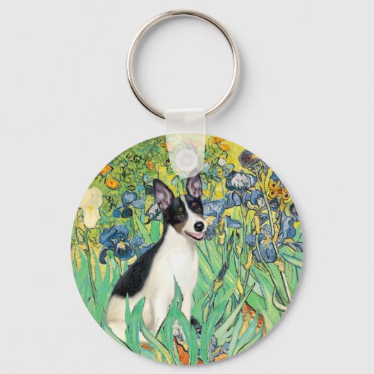 Rat Terrier - Irissen Sleutelhanger (Voorkant)