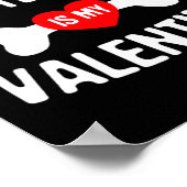 Rat Terrier Is My Valentine Rat Terrier Dog  Poster (Hoek)