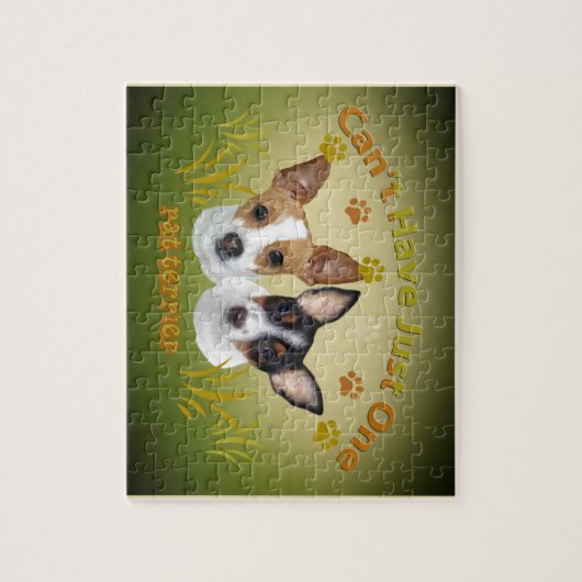 Rat Terrier kan niet slechts één hebben Legpuzzel (Verticaal)