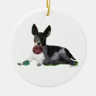 Rat Terrier Keramisch Ornament