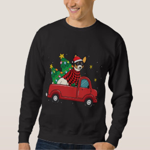 Rat Terrier Kerst Vrachtwagen Boom Mam Pap Hond Xm Trui