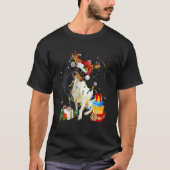 Rat Terrier kerstboom Light Pajama Dog Xmas T-shirt (Voorkant)
