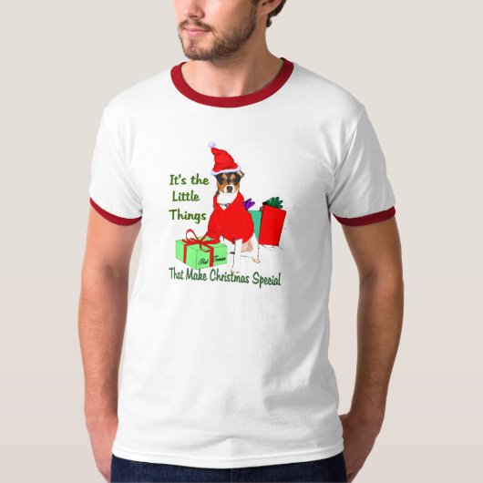 Rat Terrier-kerstcadeautjes T-shirt (Voorkant)