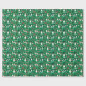 Rat Terrier kerstdogs Holiday Cadeaupapier (Vlak)