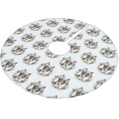 Rat Terrier Kerstkrans Feestelijke Pup Kerstboom Rok (Gekanteld)