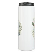 Rat Terrier Kerstkrans Feestelijke Pup Thermosbeker (Achterkant)