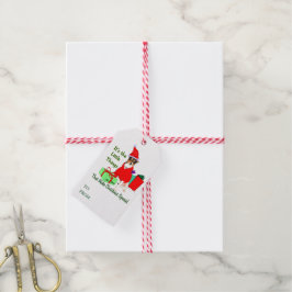 Rat Terrier Kerstmis Cadeaulabel