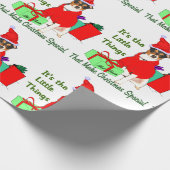 Rat Terrier Kerstmis Cadeaupapier (Hoek)