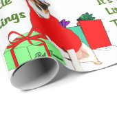 Rat Terrier Kerstmis Cadeaupapier (Rol Hoek)