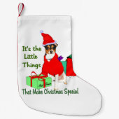 Rat Terrier Kerstmis Kleine Kerstsok (Voorkant)