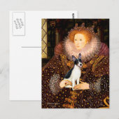 Rat Terrier - Koningin Briefkaart (Voorkant / Achterkant)