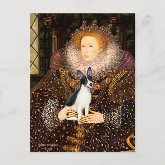 Rat Terrier - Koningin Briefkaart (Voorkant)